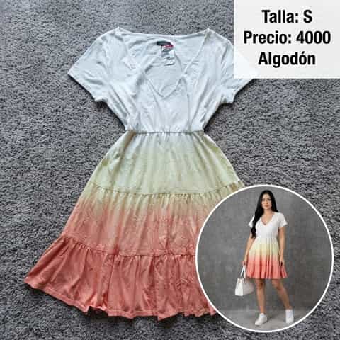 Vestido mangas cortas