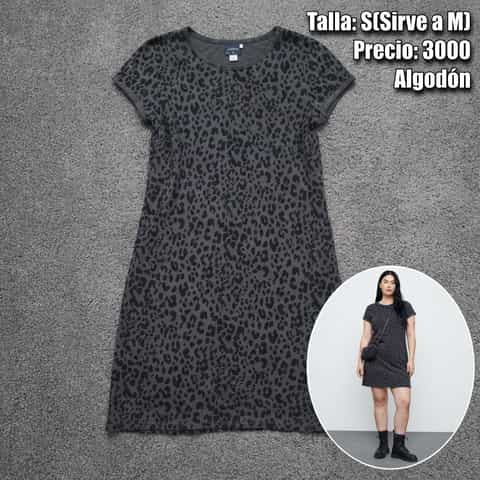 Vestido manga corta