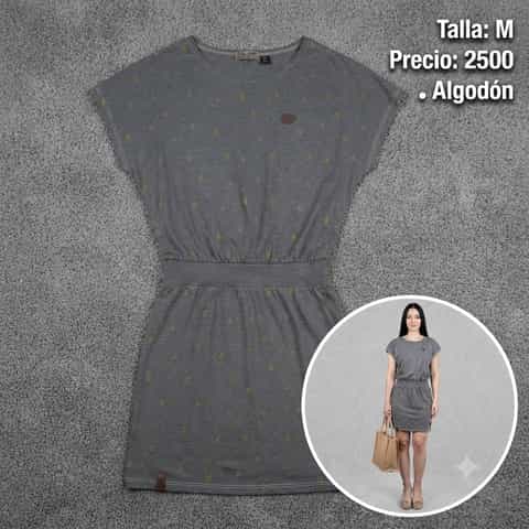 Vestido manga corta