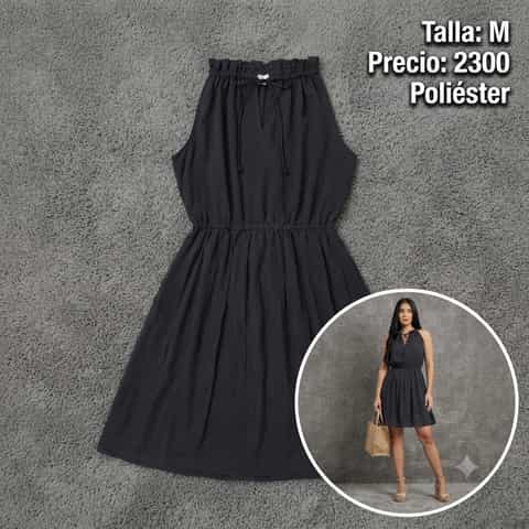 Vestido desmangado