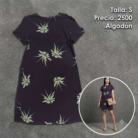 Vestido manga corta